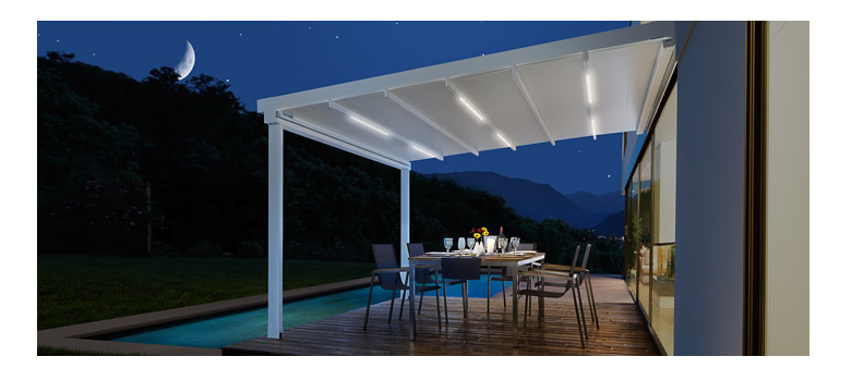 Leiner "Pergola Sunrain L" Terrassenfaltdach