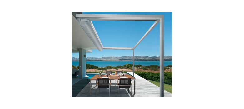 Leiner "Pergola Sunrain Q" Terrassenfaltdach