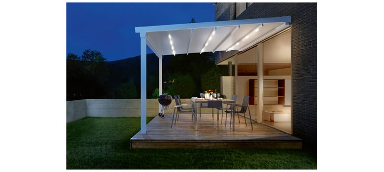 Leiner "Pergola Sunrain Q" Terrassenfaltdach