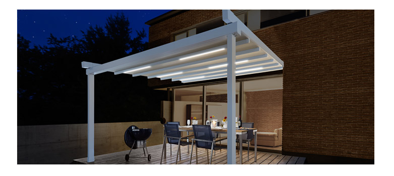 Leiner "Pergola Sunrain L" Terrassenfaltdach