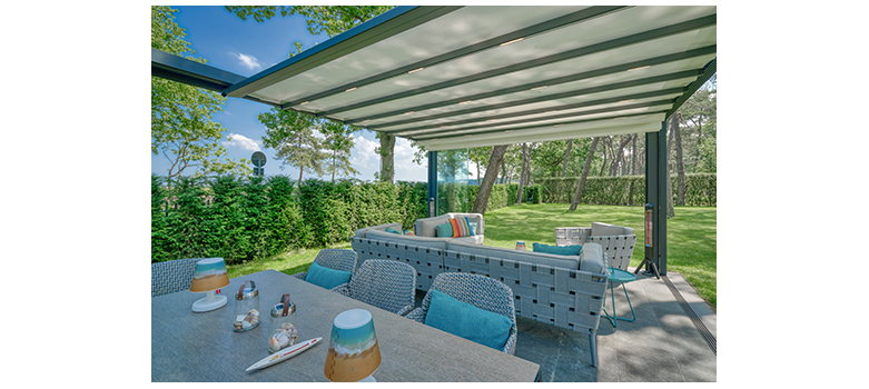 Leiner "Pergola Sunrain Q" Terrassenfaltdach